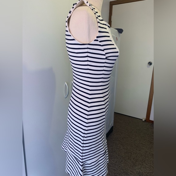 Esprit- 100% Cotton embroidered stripes dress - Picture 3 of 10